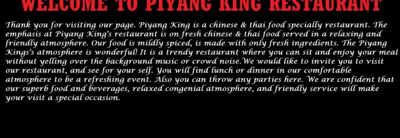 Piyang King Restaurant – Mirpur, Dhaka